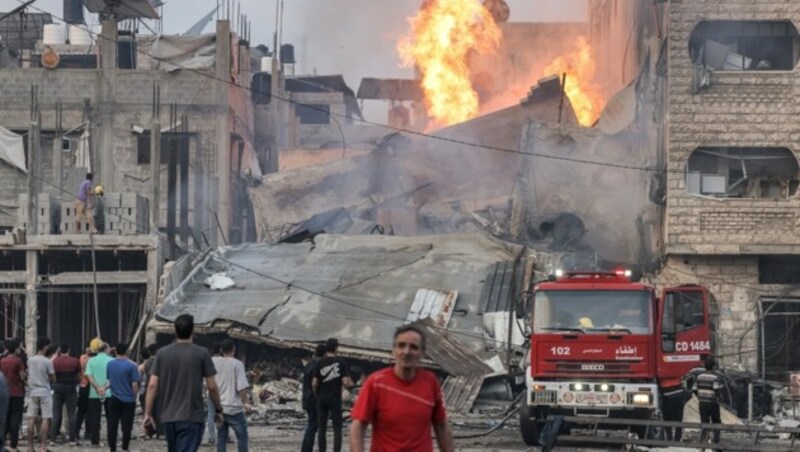 Eine friedliche Lösung des Palästina-Konflikts ist in weite Ferne gerückt. (Bild: APA/AFP/MOHAMMED ABED)