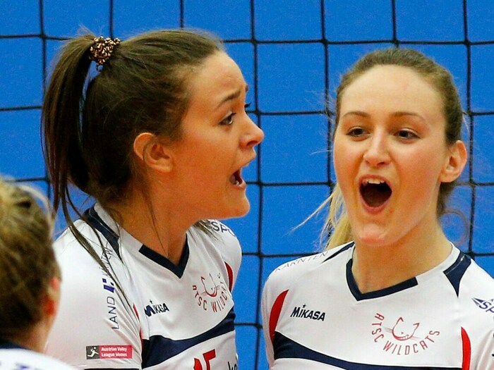 Die Schwestern Nikolina (li.) und Ana spielten gemeinsam für die Wildkatzen.