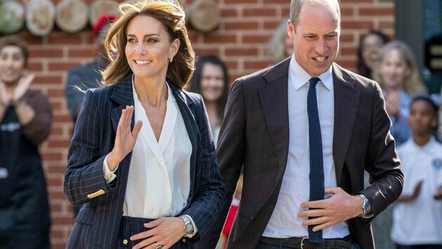 Prinzessin Kate ist bereits Fan von Nadelstreifen. Sie beweist: Dieser Look ist alles andere als bieder! (Bild: www.PPS.at)