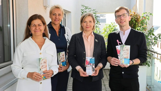 Stellten das Projekt vor: Doris Kampus, Norma Rieder, Judith Schwentner, Robert Krotzer (Bild: Christian Jauschowetz)