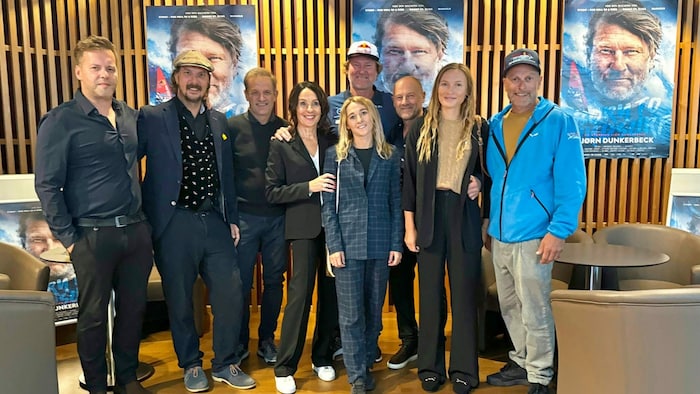 Da fühlte er sich bereits schon unwohl: Bjørn Dunkerbeck samt Team bei der Österreich-Premiere ...
