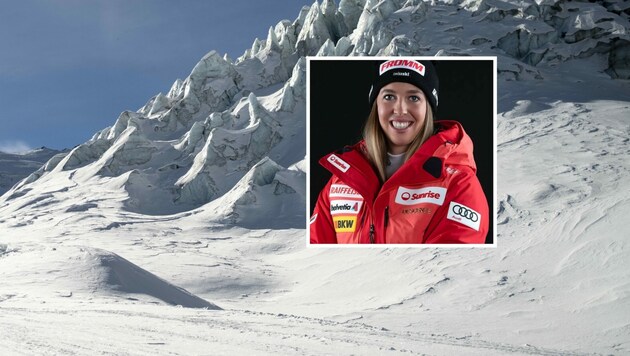 Melanie Michel wird 2023/24 gar keine Rennen mehr bestreiten! (Bild: LAURENT GILLIERON / Keystone / picturedesk.com, Screenshot (www.swiss-ski.ch))