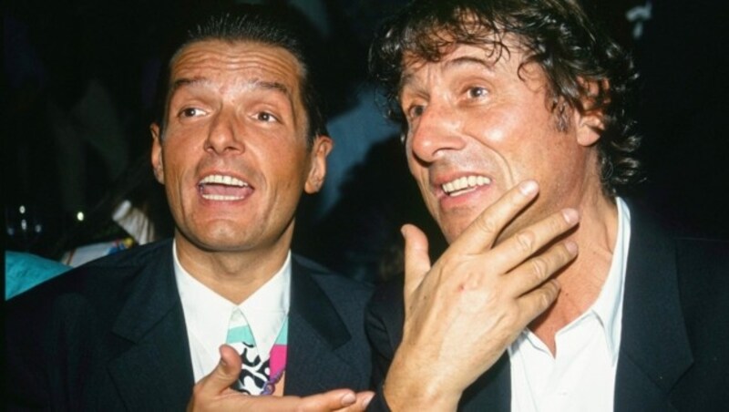 Falco und Udo Jürgens waren gute Freunde. Die beiden Superstars waren ebenfalls in Filmen zu sehen. (Bild: Elmar Gubisch / APA / picturedesk.com)