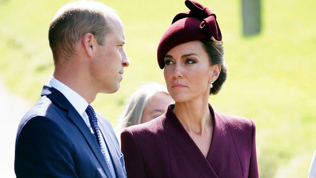 Prince William and Princess Kate (Bild: APA/Ben Birchall/PA via AP)