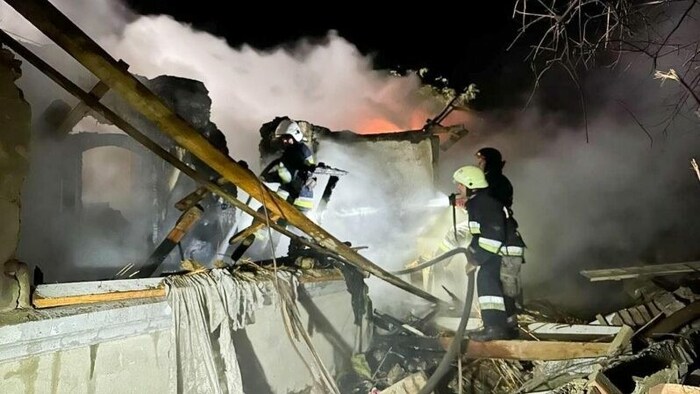 Auswirkungen eines Drohnenangriffs Mittwochnacht in der Oblast Odessa