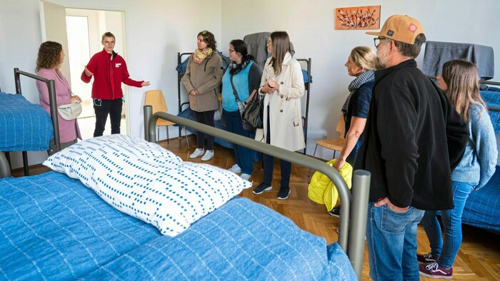 Am Tag der offenen Tür konnte man auch die Schlafstätte im Eggerheim besichtigen.