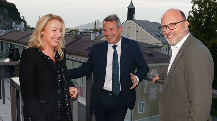 Unter den Gästen: Festspiel-Präsidentin Kristina Hammer, Sparkasse-Vorstandsdirektor Markus ...