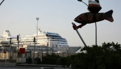 Ein Kreuzfahrtschiff im Hafen von Haifa (Archivbild) (Bild: AFP)