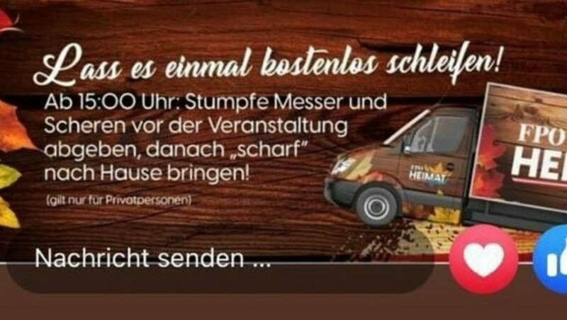 Die ursprüngliche Einladung zum Kickl-Event in Bregenz. (Bild: PFÖ Krone KREATIV)