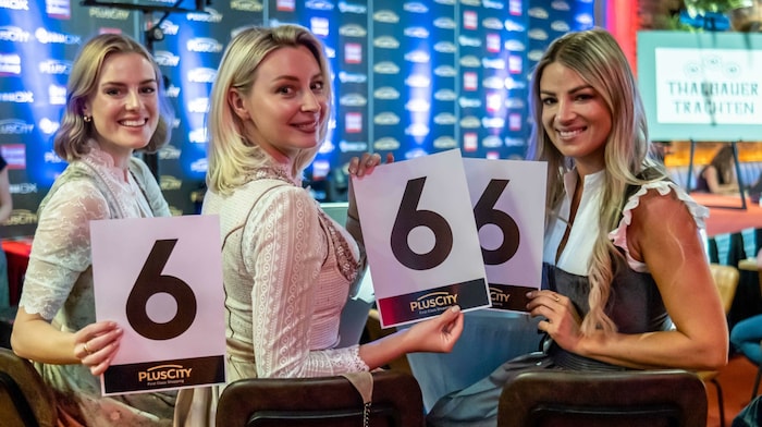 Die Jurorinnen Victoria Karner, Anzhelika Kroiss und Katrin Mauerbaur (von links).