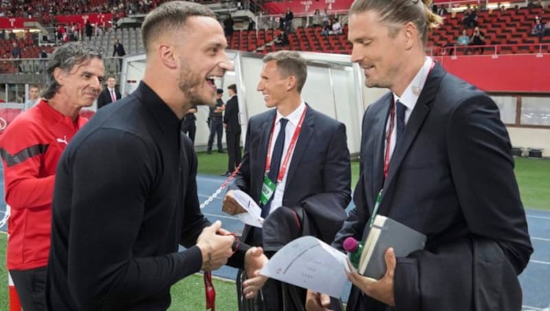 Marko Arnautovic mit Sebastian Prödl (Bild: Pail Sepp)