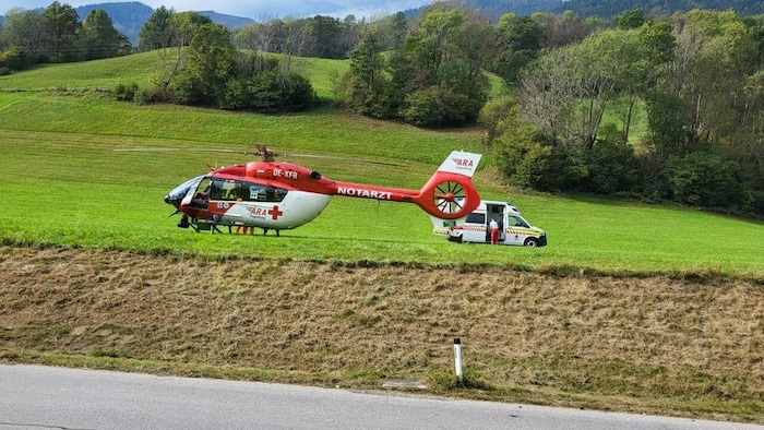 Vom RK1 der ARA Flugrettung wurde sie ins Spital geflogen.