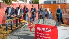 Spatenstich mit LR Schuschnig und Bürgermeister Bürger, (Bild: Business Pictures, Walter Szalay)