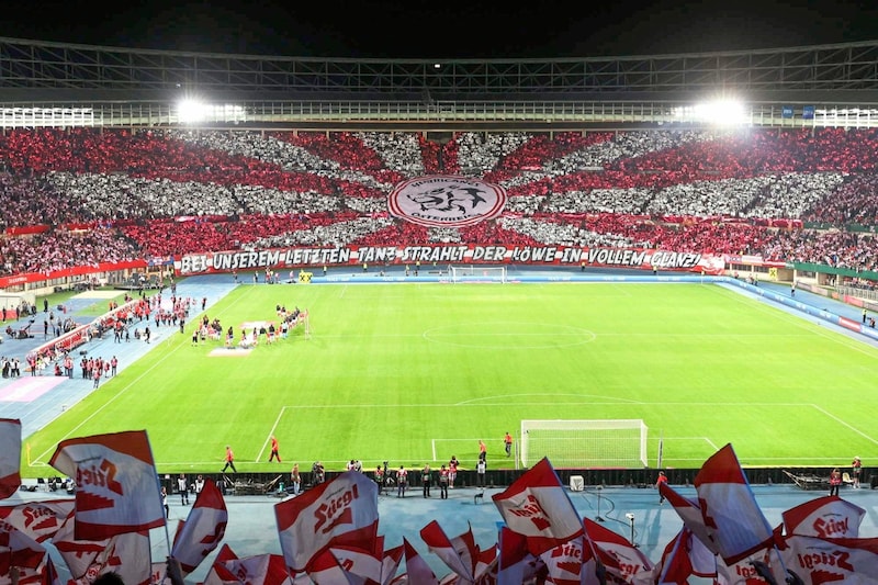 Die Hurricanes-Choreographie gegen Belgien sorgte vor Anpfiff für einen Gänsehaut-Moment. (Bild: GEPA pictures)