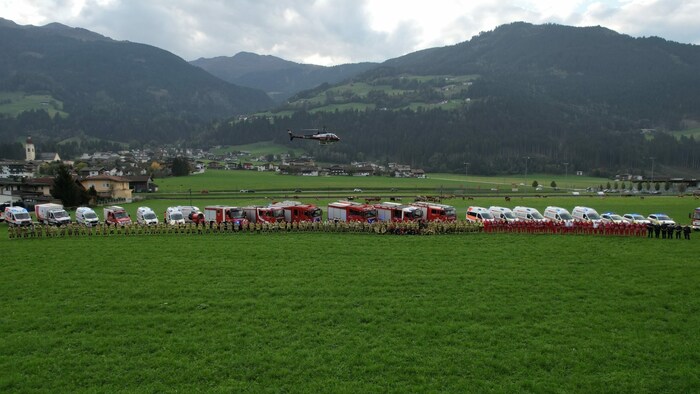 Ein Großaufgebot an Einsatzkräften wirkte bei der Übung mit.