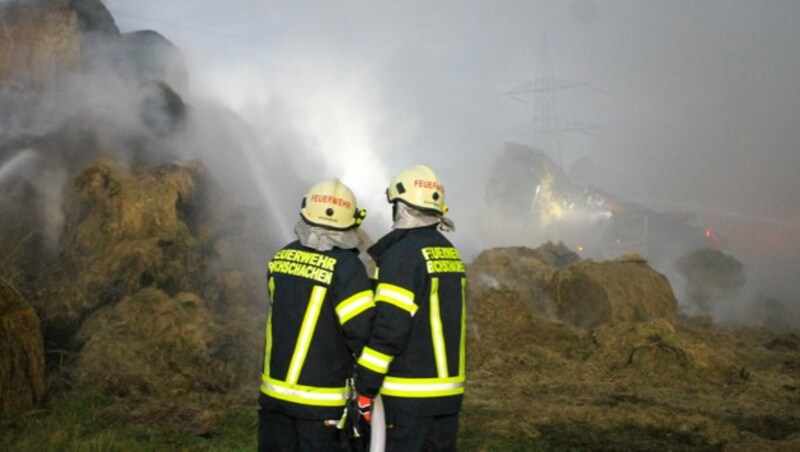 Mehr als 30 Mann waren im Einsatz. (Bild: Bezirksfeuerwehrkommando Oberwart)