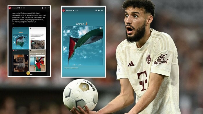 Noussair Mazraoui muss nach seinem Pro-Palästina-Posts keine Konsequenzen beim FC Bayern ...