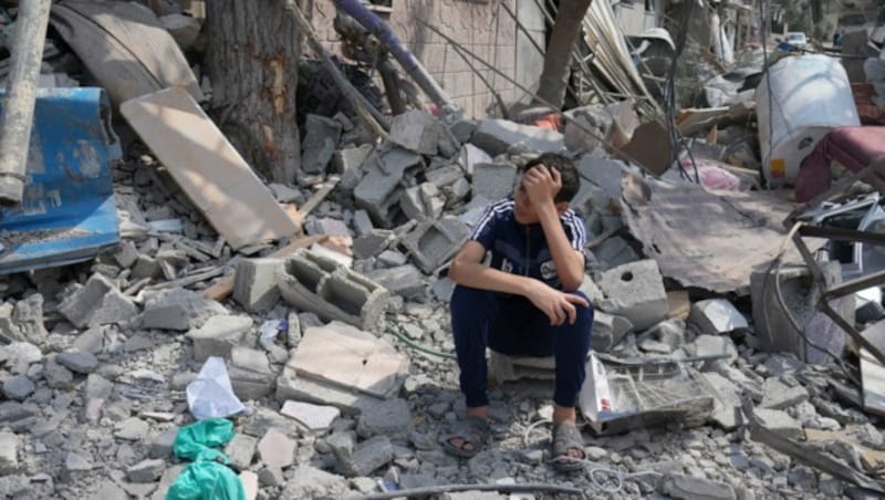 Ein Bub im Gazastreifen (Bild: ASSOCIATED PRESS)