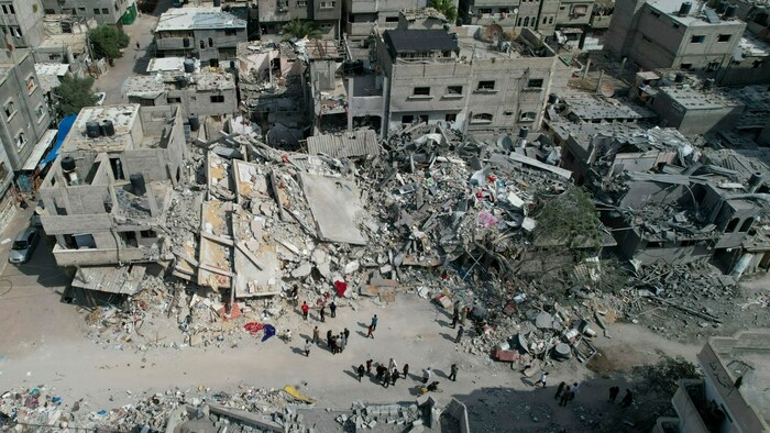 Zerstörung im Gazastreifen am 16. Oktober 2023