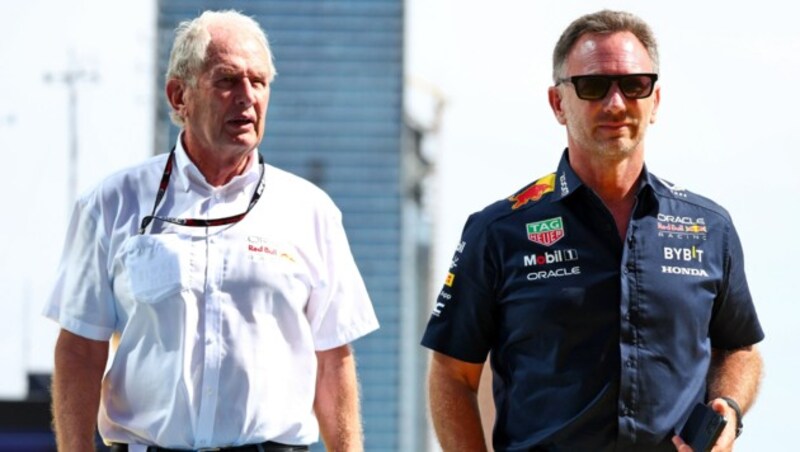 Helmut Marko (l.) und Christian Horner (Bild: GEPA pictures)