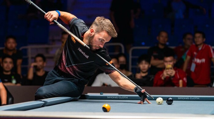 Albin Ouschan wurde in Hanoi Zweiter, verlor das Finale gegen Jayson Shaw 12:13.