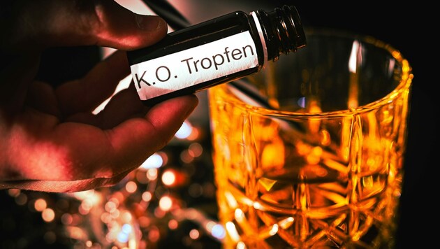 K.O.-Tropfen werden auch Männern immer öfter untergejubelt. (Symbolbild)