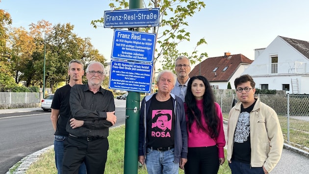 Die Aktivisten fordern auch die Entfernung der Kuhn- und der Stelzhamerstraße.