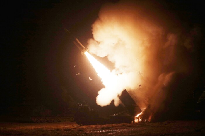 Im Bild: Ein Abschuss einer ATACMS-Rakete