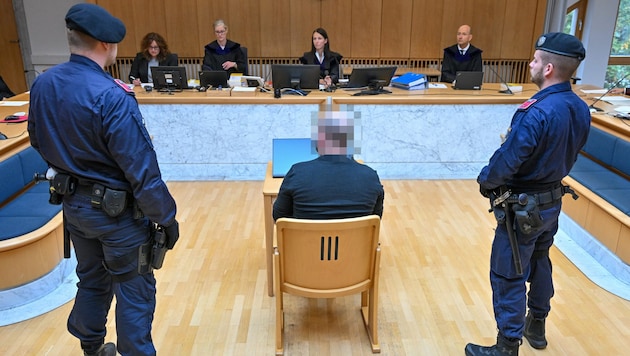 Der Angeklagte musste in Steyr vor der Richterin Platz nehmen. (Bild: Harald Dostal, Krone KREATIV)