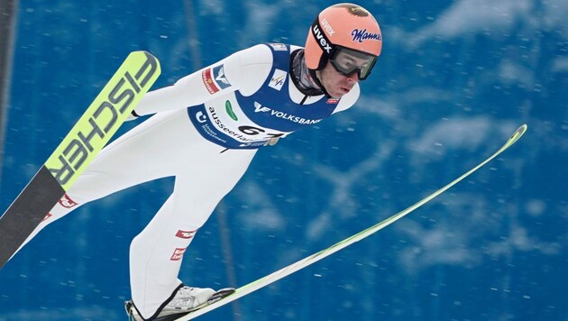 Stefan Kraft kämpft im Jänner am Kulm um eine Skiflug-Medaille (Bild: Pail Sepp)