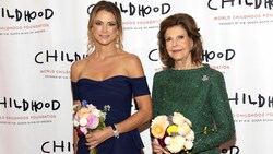 Prinzessin Madeleine und Königin Silvia bei der World Childhood Foundation Gala in New York City. (Bild: Pontus Höök / TT News Agency / picturedesk.com)