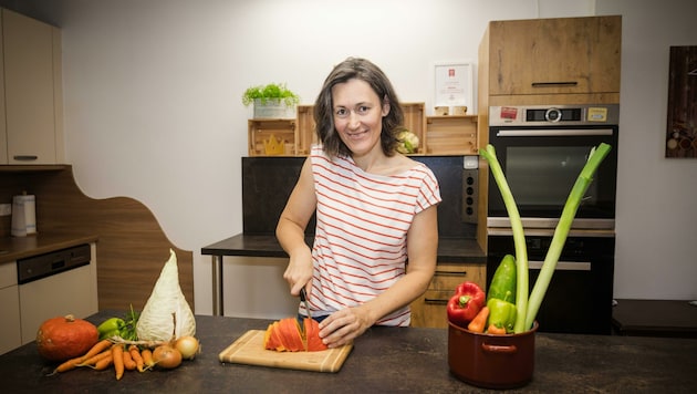 Veronika Brudl ist Landwirtin, leidenschaftliche Köchin und sie gibt ihre Rezepte auch in einem ...