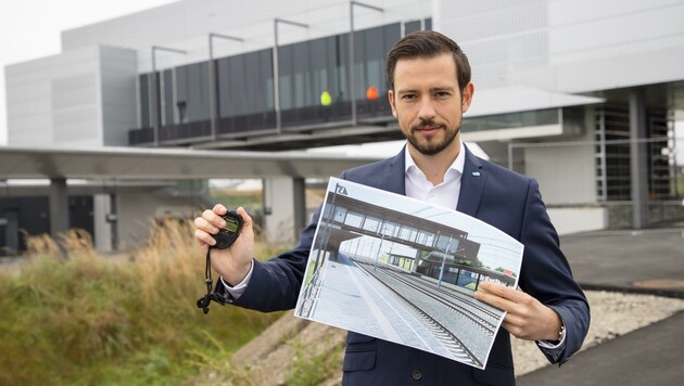 Landesrat Sebastian Schuschnig kämpft für den Halt beim Terminal Kühnsdorf-Klopeiner See. (Bild: Büro Schuschnig/Taltavull)