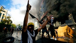 Proteste in Beirut (Bild: AP)