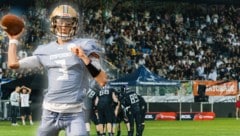 Eric Rauchenberger (l.) gab sein Debüt als Starting Quarterback der Uni Wien. (Bild: Lukas Zottel, Lukas Ackermann)