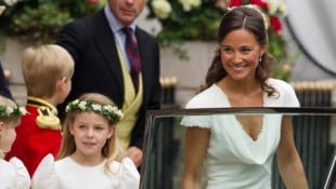 Ein unvergesslicher Auftritt: Pippa Middleton bei der Hochzeit ihrer Schwester Prinzessin Kate als Brautjungfer. (Bild: Joel Ryan / PA / picturedesk.com)