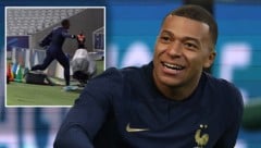 Kylian Mbappe verabschiedete sich nach seinem Traumtor in die Katakomben. (Bild: APA/AFP/FRANCK FIFE, Instagram/433)