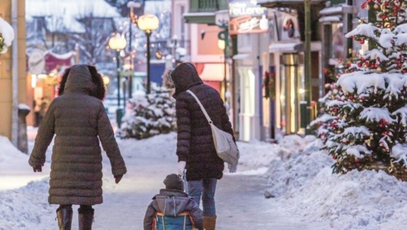 Sobald Schnee kommt, wirkt die Kaiserstadt Bad Ischl wie verzaubert. (Bild: Lenzenweger)