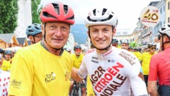 Mit seinem aktuellsten Nachfolger Felix Gall radelte Franz Klammer heuer in Osttirol. Als die ...