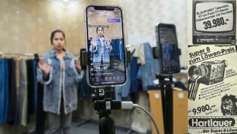 Smartphones sind immer mit dabei und ersetzen Foto- und Videokamera und teils sogar den Fernseher. Filme gibt es nicht mehr auf Kassette oder Disc, sondern per Streaming. (Bild: The Associated Press/Wallner Hannes)