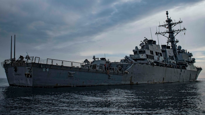 Die USS Carney fing vor wenigen Tagen Raketen und Drohnen aus Jemen ab. Das Ziel dürfte Israel ...