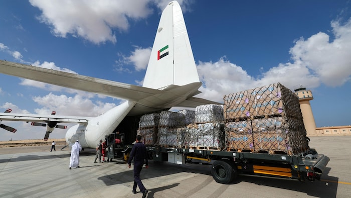 Hilfsgüter für den Gazastreifen wurden bereits eingeflogen.