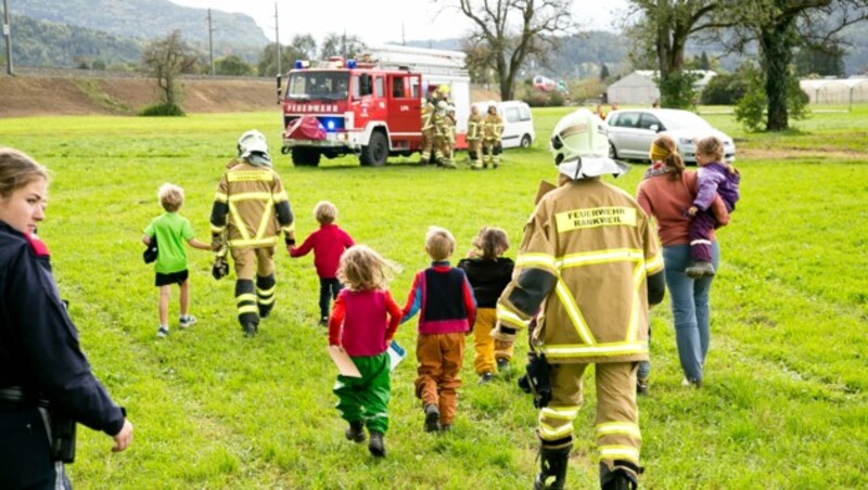 In Rankweil musste ein Kindergarten evakiert werden. (Bild: Mathis Fotografie)