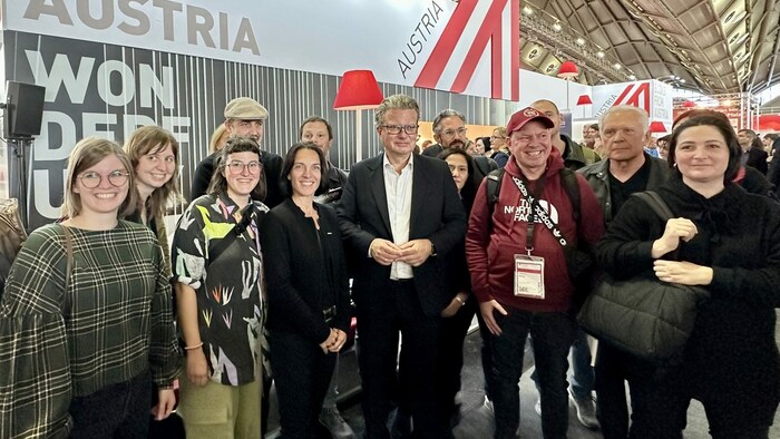 Landeshauptmann Christopher Drexler mit der steirischen Delegation auf der Buchmesse