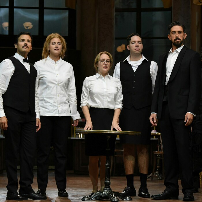 David Portillo (Septimius), Jacquelyn Wagner (Theodora), Julie Boulianne (Irene), Christopher ...