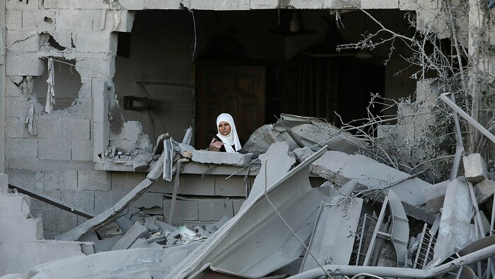 Die Lkw-Lieferungen machen laut der UNO für das notleidende Volk im Gazastreifen einen ...