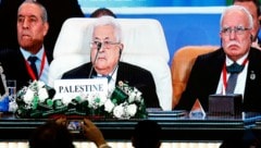 Palästinenserpräsident Mahmoud Abbas beim Friedensgipfel in Kairo (Bild: APA/AFP/Khaled DESOUKI)