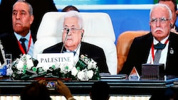 Palästinenserpräsident Mahmoud Abbas beim Friedensgipfel in Kairo (Bild: APA/AFP/Khaled DESOUKI)