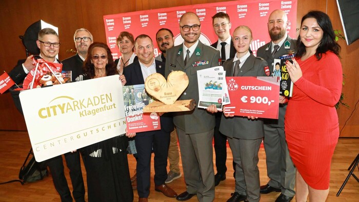 Die „Soldaten mit Herz“ machen sich ebenfalls für Jugendliche stark und erhielten dafür Platz 2