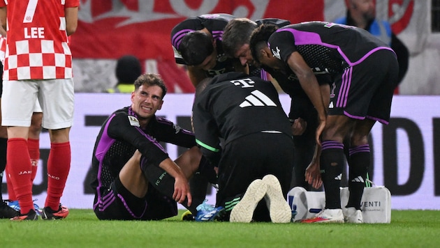 Bayern-Star Leon Goretzka fällt vorerst verletzt aus. (Bild: APA/AFP/Kirill KUDRYAVTSEV)
